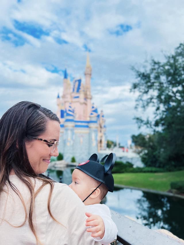 Torie's children enjoying a Disney ride